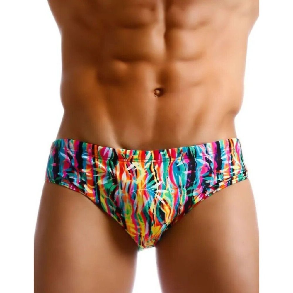 Taddlee Crazy Colors Summer Briefs Swimwear Men's Size M